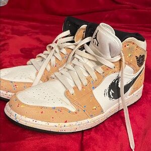 Nike Air Jordan Multicolor Splatter Sneakers
